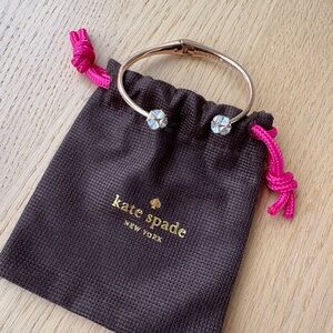 Kate Spade Rose Gold Bracelet with Crystal Accents
